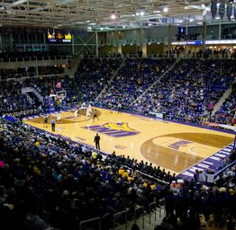 Photo of college basketball arena