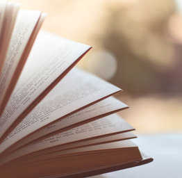 book with pages fanned out