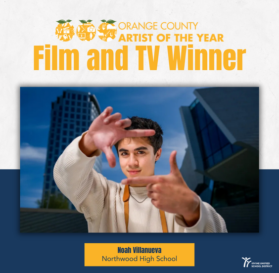 Noah Villanueva Film and TV Winner Graphic