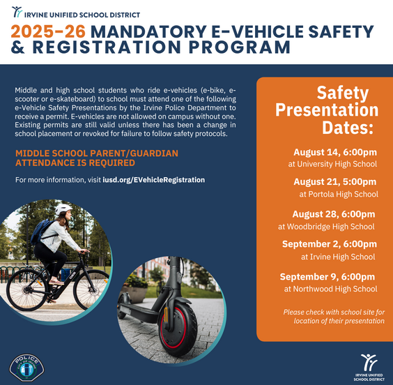 2025-26 Mandatory E-Vehicle Safety & Registration Program