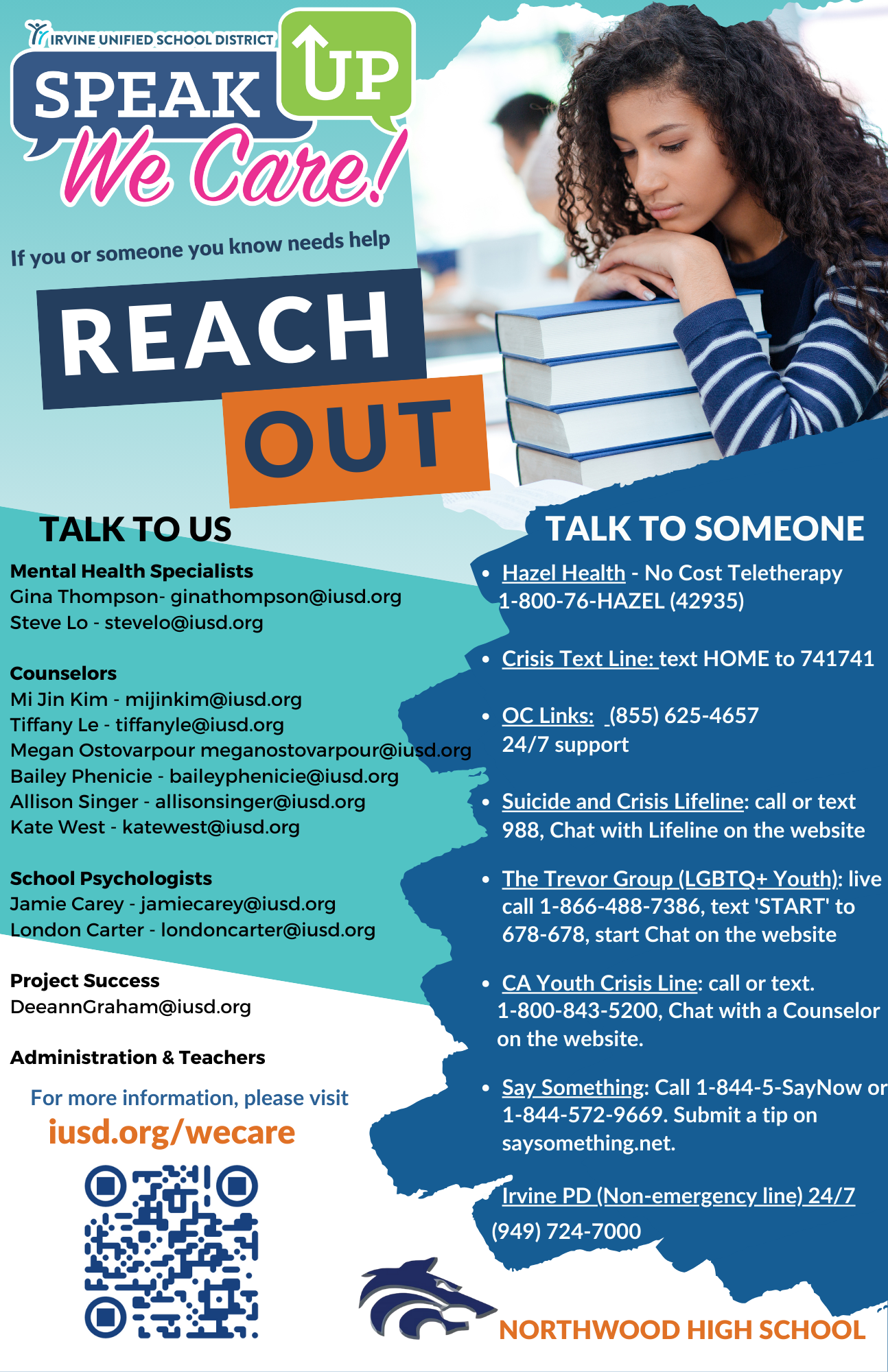 Speak Up, We Care poster