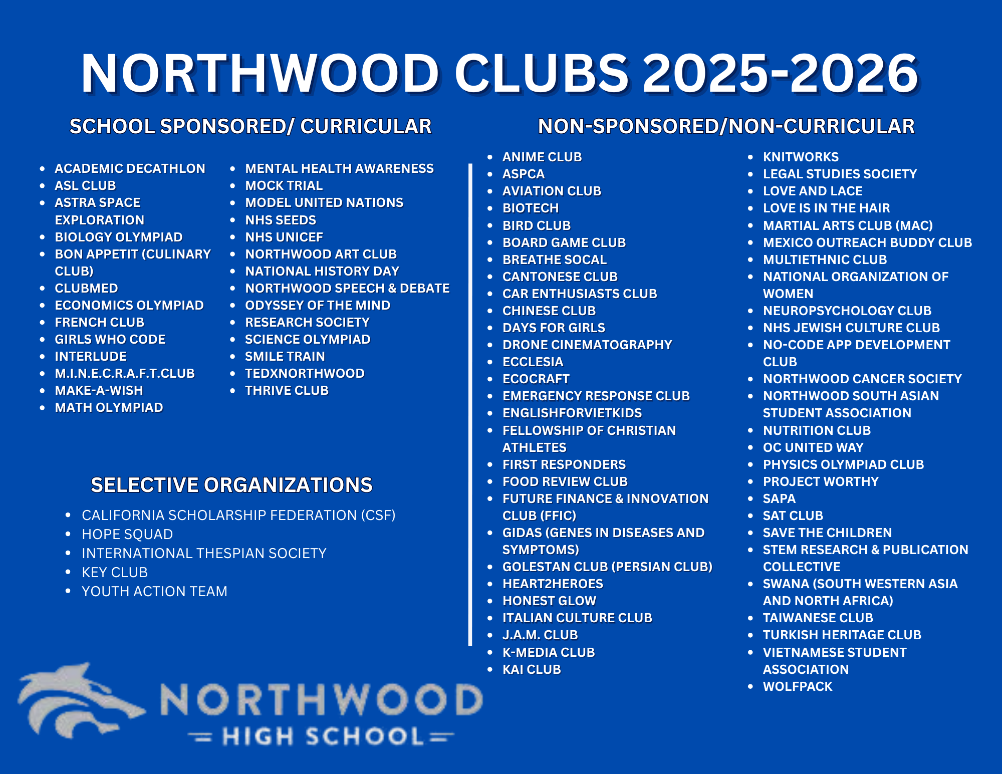 Club List 25-26